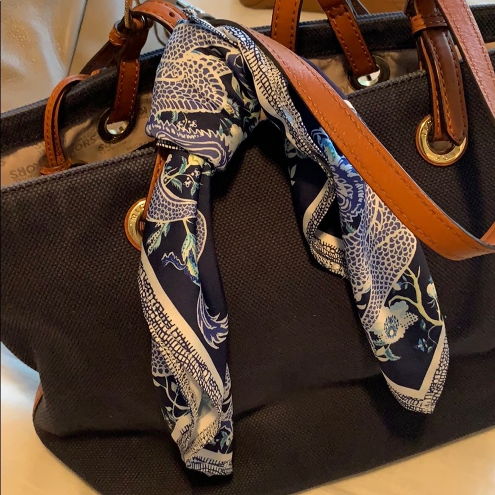 ASOS Navy Patterned Scarf